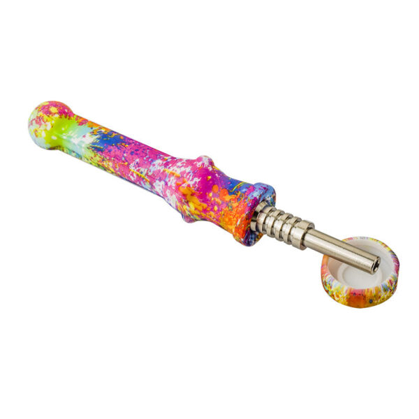 Color Splashing Nectar Collector | Dab Rigs For Sale | Free NZ Shipping