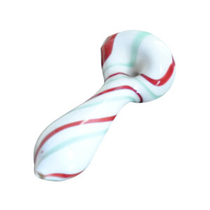 Colored Spiral Glass Spoon Pipe | Pot Pipes For Sale | Free NZ Shipping
