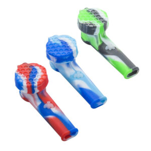 Colorful Silicone Pipe w/ Lid | Spoon Pipes For Sale | Free NZ Shipping