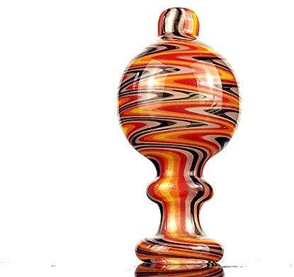 Colorful Twist Flower Glass Cover Carb Cap OD27mm | Free NZ Shipping