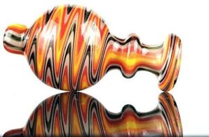 Colorful Twist Flower Glass Cover Carb Cap OD27mm | Free NZ Shipping
