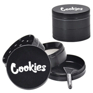"Cookies" Zinc Alloy Black Weed/Herb Grinder For Sale | Free NZ Shipping