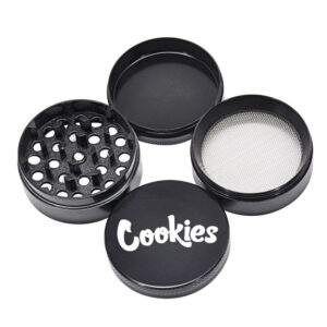 "Cookies" Zinc Alloy Black Weed/Herb Grinder For Sale | Free NZ Shipping