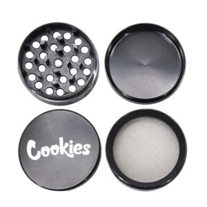 "Cookies" Zinc Alloy Black Weed/Herb Grinder For Sale | Free NZ Shipping