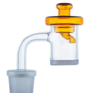 Curved Airflow Green Glass Carb Cap For Quartz Bangers | Free NZ Shipping