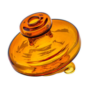Curved Airflow Green Glass Carb Cap For Quartz Bangers | Free NZ Shipping