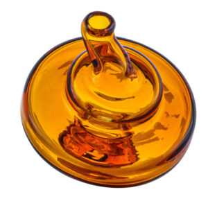 Curved Airflow Green Glass Carb Cap For Quartz Bangers | Free NZ Shipping
