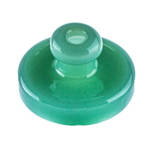 Curved Airflow Green Glass Carb Cap For Quartz Bangers | Free NZ Shipping