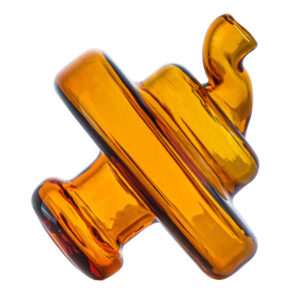 Curved Airflow Green Glass Carb Cap For Quartz Bangers | Free NZ Shipping