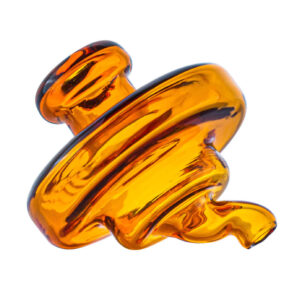 Curved Airflow Green Glass Carb Cap For Quartz Bangers | Free NZ Shipping