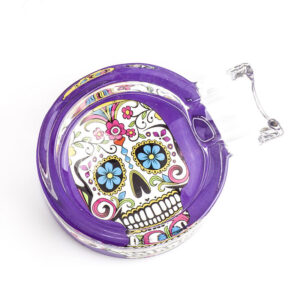 Day of Dead Skull Glass Ashtray  Ashtrays For Sale  Free Shippping