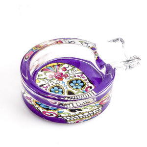 Day of Dead Skull Glass Ashtray  Ashtrays For Sale  Free Shippping