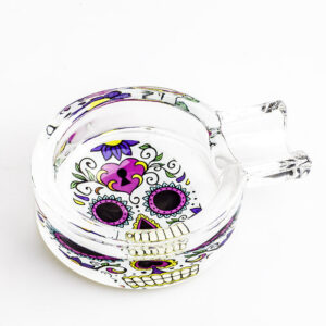 Day of Dead Skull Glass Ashtray  Ashtrays For Sale  Free Shippping