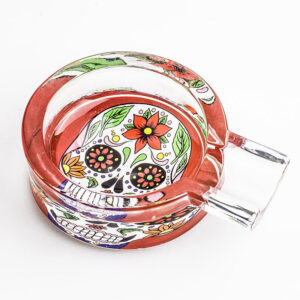 Day of Dead Skull Glass Ashtray  Ashtrays For Sale  Free Shippping