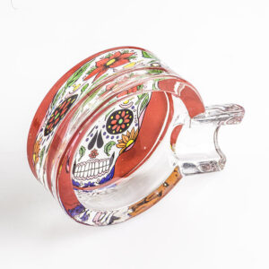 Day of Dead Skull Glass Ashtray  Ashtrays For Sale  Free Shippping