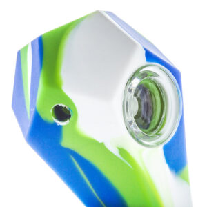Diamond Silicone Hand Pipe w/ Glass Weed Bowl For Sale | Free NZ Shipping