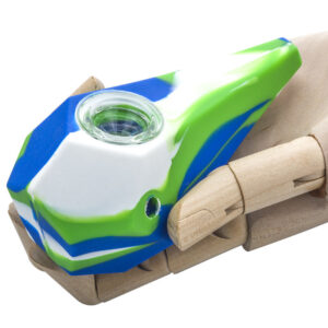 Diamond Silicone Hand Pipe w/ Glass Weed Bowl For Sale | Free NZ Shipping
