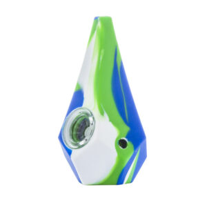 Diamond Silicone Hand Pipe w/ Glass Weed Bowl For Sale | Free NZ Shipping
