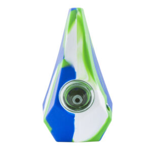 Diamond Silicone Hand Pipe w/ Glass Weed Bowl For Sale | Free NZ Shipping