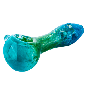 4.5″ Three-Toned Dichroic Glass Pipe with Marble Grip