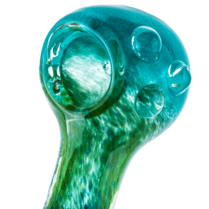 4.5″ Three-Toned Dichroic Glass Pipe with Marble Grip