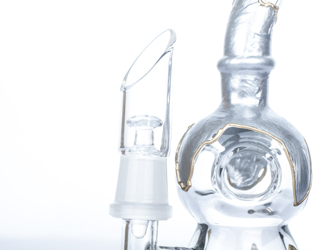 7.5" Donut Honeycomb Perc Dab Rig | Glass Wax Rigs For Sale | Free NZ Shipping