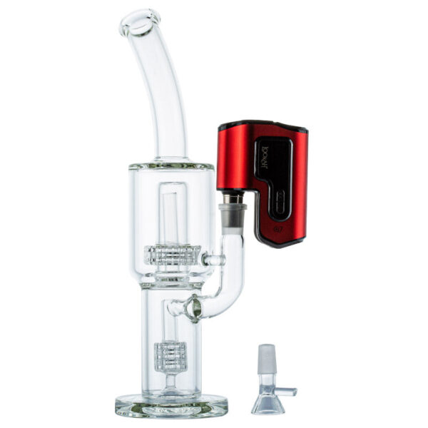 Double Matrix Perc Bong w/ Lookah Q7 Electric Dab Nail Set For Sale