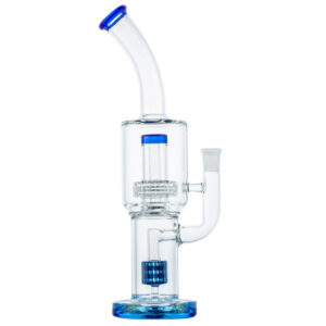 Double Matrix Perc Glass Bong Lookah Q7 Electric Dab Nail Set For Sale