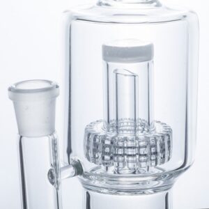 Double Matrix Perc Glass Bong w/ Carb Cap Quartz Banger Set For Sale