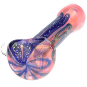 Double Matrix Perc Glass Bong w/ Fumed Glass Spoon Pipe Set For Sale