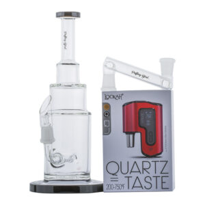 Downstem Inline Diffuser Pyramid Bong w/Lookah Q7 Electric Dab Nail-PB