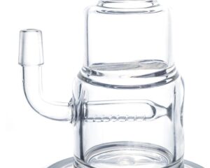 Downstem Inline Diffuser Pyramid Bong w/Lookah Q7 Electric Dab Nail-PB