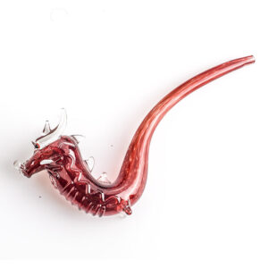 Dragon Theme Sherlock Glass Pipe | Weed Bowls For Sale | Free NZ Shipping