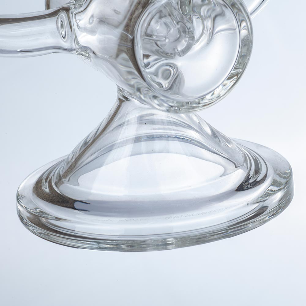 Clear Glass Dual Chamber Dab Rig | Wax Rigs For Sale | Free NZ Shipping