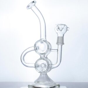 Dual_Chamber_Dab_Rig_-_Wax_Rigs_For_Sale_-_Puffing_Bird_2_636485c6-e99a-4ddd-a33c-be9d84614276 Clear Glass Dual Chamber Dab Rig | Wax Rigs For Sale | Free NZ Shipping