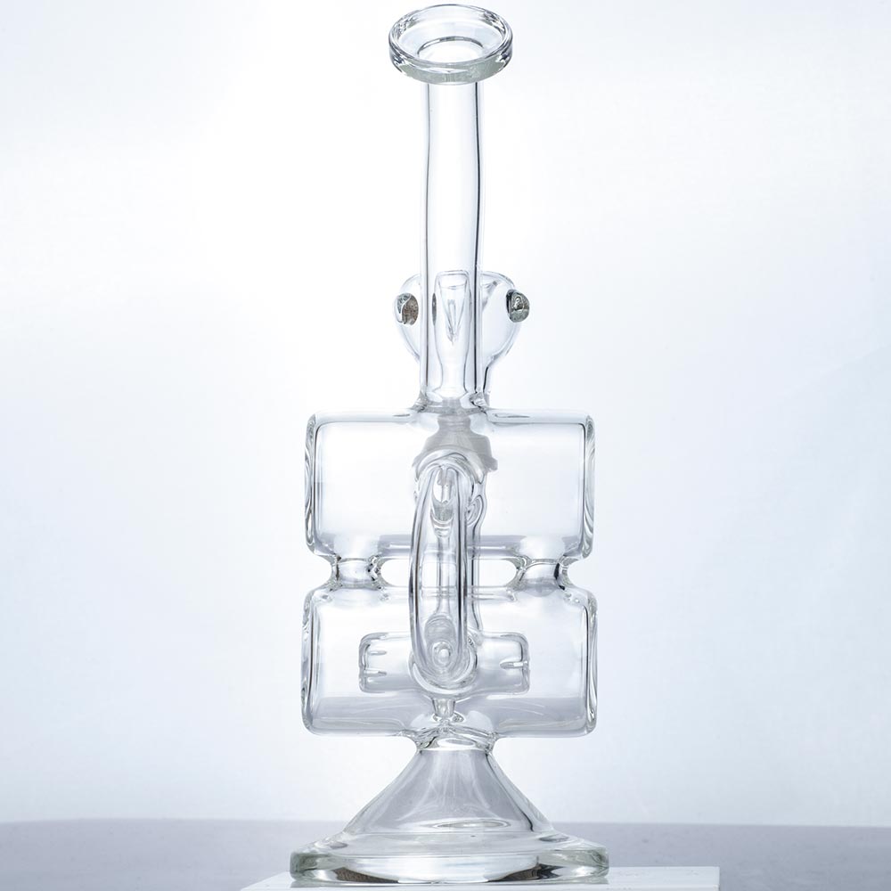 Dual_Chamber_Dab_Rig_-_Wax_Rigs_For_Sale_-_Puffing_Bird_5_5f243257-0e90-43b5-9e2a-b3d9f46fd14b Clear Glass Dual Chamber Dab Rig | Wax Rigs For Sale | Free NZ Shipping
