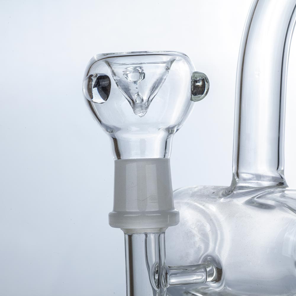 Clear Glass Dual Chamber Dab Rig | Wax Rigs For Sale | Free NZ Shipping