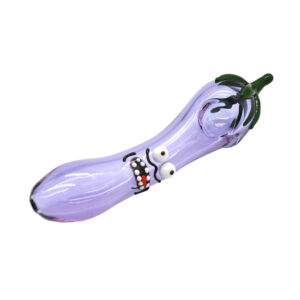 Eggplant Novelty Glass Pipe For Sale | Free NZ Shipping | Headshop Online