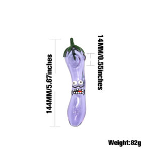 Eggplant Novelty Glass Pipe For Sale | Free NZ Shipping | Headshop Online