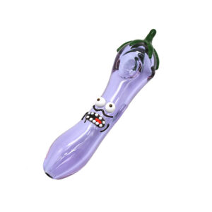 Eggplant Novelty Glass Pipe For Sale | Free NZ Shipping | Headshop Online