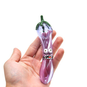 Eggplant Novelty Glass Pipe For Sale | Free NZ Shipping | Headshop Online