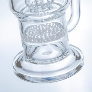 Extra Thick Glass Bong Set w/ Quartz Banger and Carb Cap | For Sale