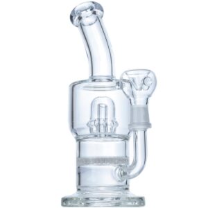 Extra Thick Glass Bong Set w/ Quartz Banger and Carb Cap | For Sale