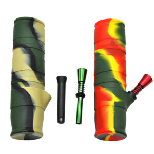 7.8“ Foldable Silicone Camouflage Bong