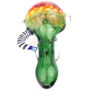 Fumed Bubble Glass Pipe and Wigwag Patent Heady Spoon Pipe Set | PB
