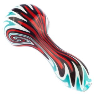 Fumed Bubble Glass Pipe and Wigwag Patent Heady Spoon Pipe Set | PB