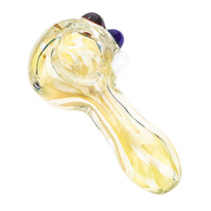 Fumed Glass Pipe w/ Colored Raised Marbles For Sale | Free NZ Shipping