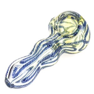 Fumed Glass Spoon Pipe Maria Rings  Best Smoke Shop  Free NZ Shipping
