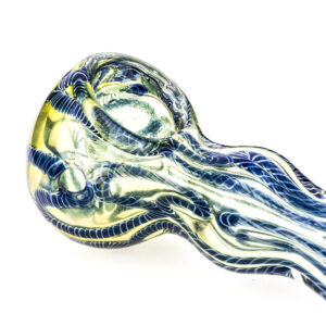 Fumed Glass Spoon Pipe Maria Rings  Best Smoke Shop  Free NZ Shipping