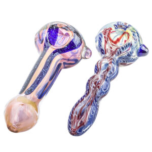 Fumed Purple Color Changing Pipe w/Milli Spoon Pipe Set |Free NZ Shipping